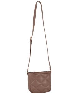 Quilted Puffy Crossbody Bag HGE-0150 STONE